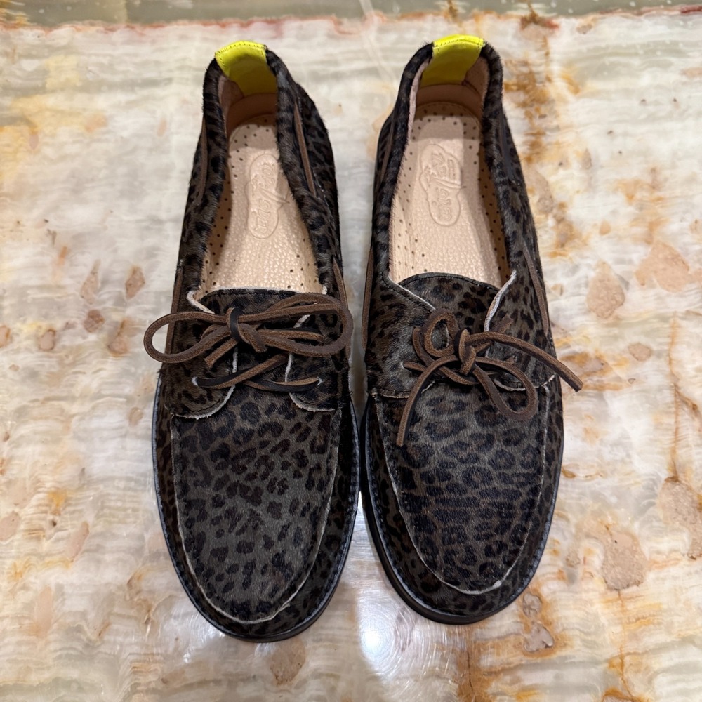 Vibram Sperry Cloud Womens Boat Shoe Brown‎ Black Jaguar Lace Up Round Toe 12